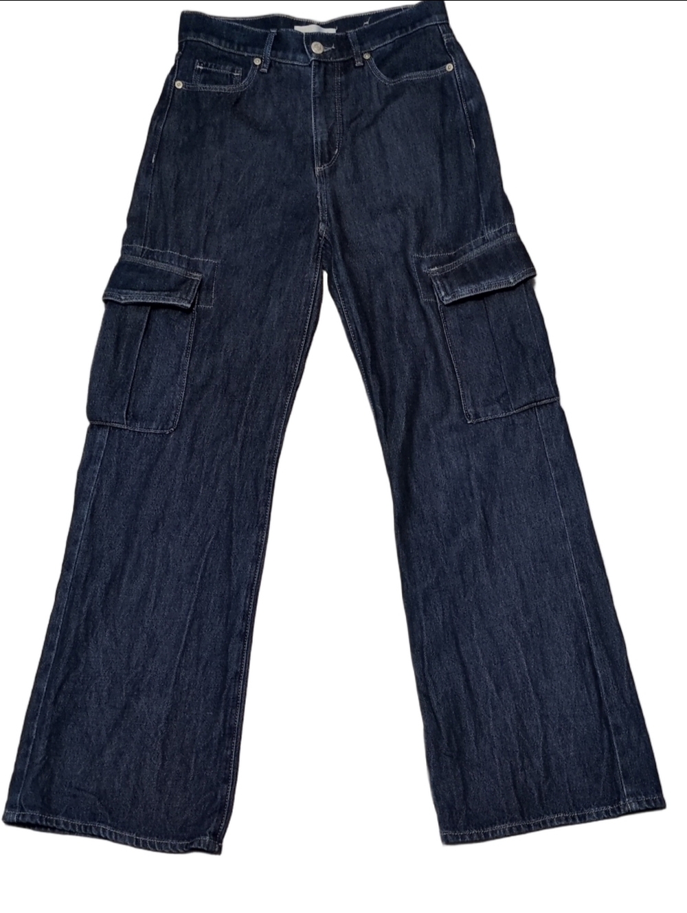 Loft The Wide Leg Cargo Jeans Size 24/00
